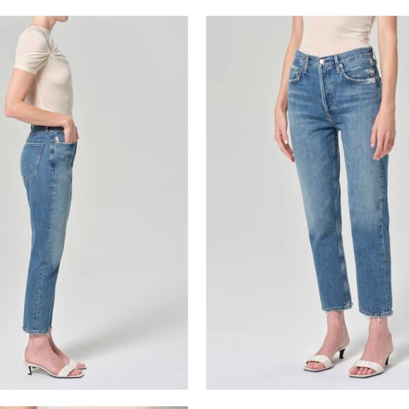 AGOLDE Riley High Rise Straight Crop - Picture 2 of 5